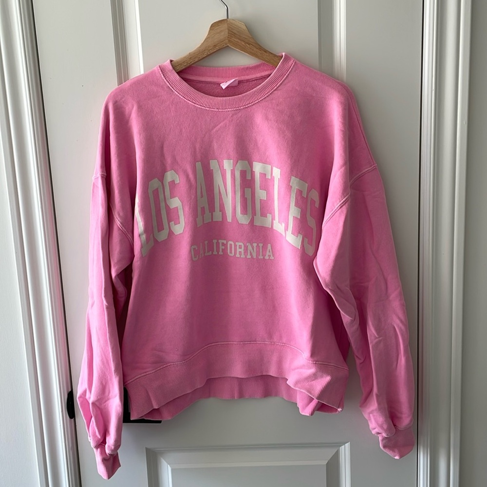 ZARA Neon Pink LA Sweater